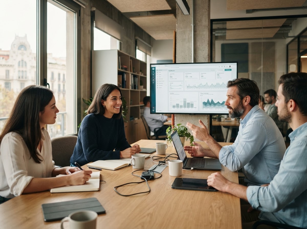 Sfromiledra: equipo trabajando sobre modelos de análisis de datos financieros